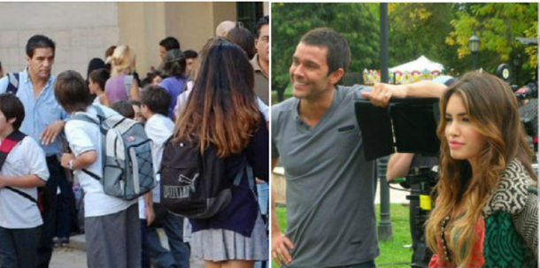 Lali Espósito acompañó a Mariano Martínez a buscar a su hija al colegio