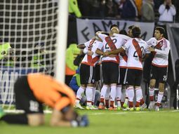 El festejo de River, que no jugó bien como local El festejo de River, que no jugó bien como local