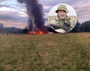 Así cayó el avión en el que murió el líder del grupo paramilitar Wagner