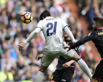 El gran cabezazo de Morata ante el Espanyol