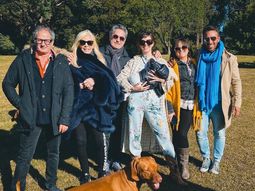 Susana Giménez y el elenco de Piel de Judas. Susana Giménez y el elenco de Piel de Judas.