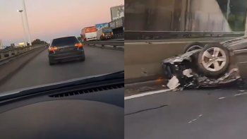 Impactante accidente en General Paz: causó un increíble choque tras romper una cubierta delantera