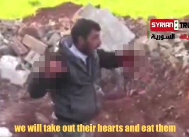 El rebelde Sirio que comió un corazón justificó su acto de canibalismo