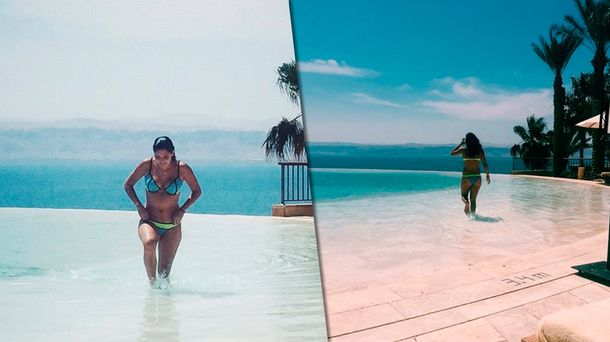 Las fotos sexies de Jana Maradona en las playas de Dubai