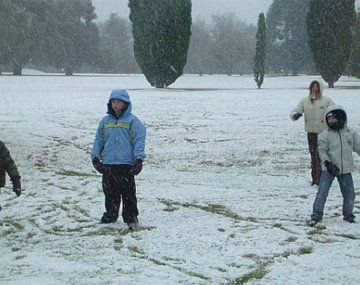 Nieve en Buenos Aires.