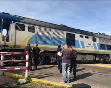 Se incendió una locomotora del  San Martín