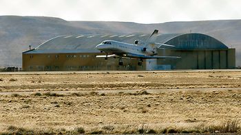 tras la falla en el tango 01, cristina llego a el calafate en jet privado tras la falla en el tango 01, cristina llego a el calafate en jet privado