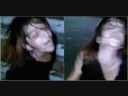 La mujer, en un estado alterado