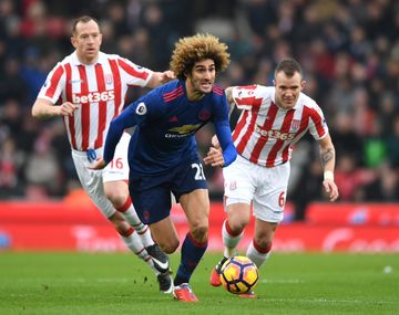 Stoke City contra el Manchester United - Crédito:&nbsp;@ManUtd