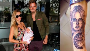 el tatuaje que le dedico fabian assmann a melina pitra, con su cara alterada el tatuaje que le dedico fabian assmann a melina pitra, con su cara alterada