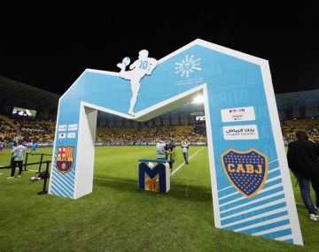 El emotivo homenaje a Diego Maradona en Boca-Barcelona