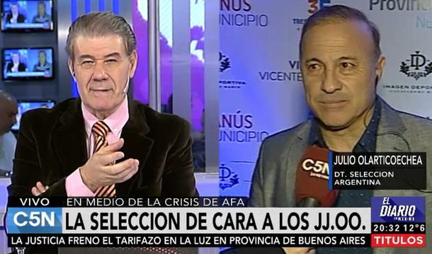 El Vasco Olarticoechea en C5N: Mis referentes son Menotti y Bilardo