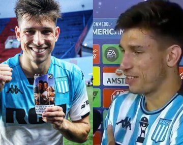 Anoche se fue: la emoción de Mura al dedicarle el título de Racing a su perro