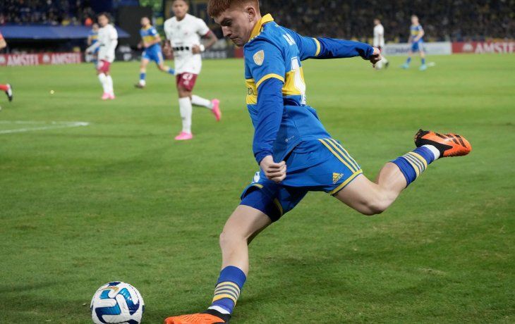 Así fue el primer gol de Valentín Barco en Boca