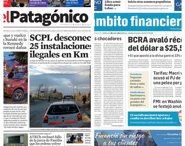 Tapas de diarios del viernes 1 de junio de 2018