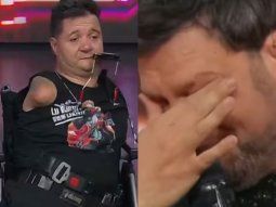La emotiva reacción de Guido a la historia de vida de un participante sin extremidades La emotiva reacción de Guido a la historia de vida de un participante sin extremidades