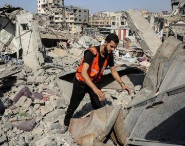Ataque en la Franja de Gaza (Agencia Xinhua)