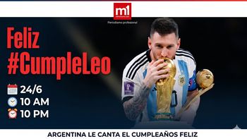 ¡Feliz cumpleaños Lionel Messi! Convocan a cantarle a las 10 de la mañana y 10 de la noche ¡Feliz cumpleaños Lionel Messi! Convocan a cantarle a las 10 de la mañana y 10 de la noche