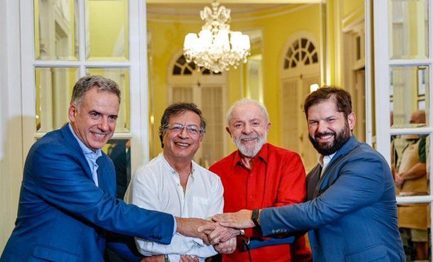 El encuentro de Yamandú Orsi con Lula da Silva, Gustavo Petro y Gabriel Boric en la previa a su asunción presidencial