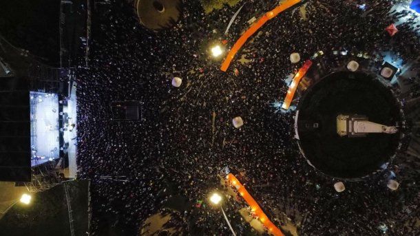 Impresionante convocatoria a la vigilia por el Día de la Memoria. Foto: La Garganta Poderosa.&nbsp;