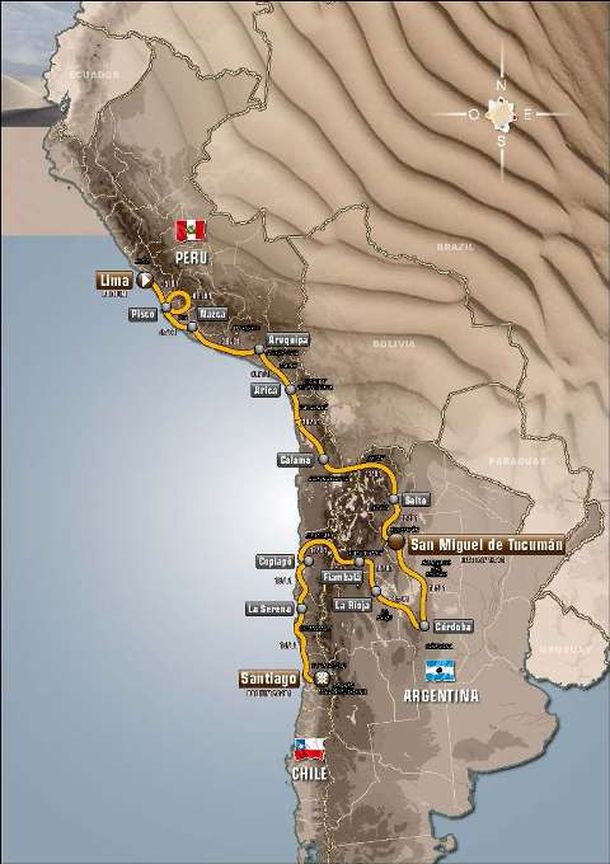 El Rally Dakar 2013 recorrerá siete provincias argentinas