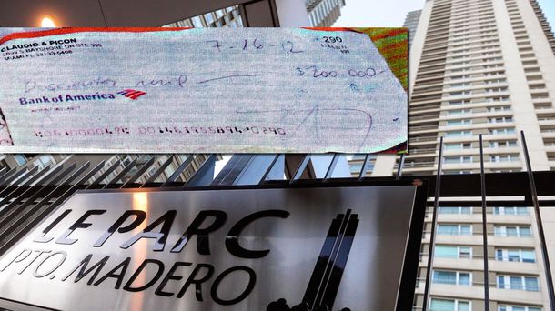 Hallan un cheque de US$200 mil en una caja de seguridad de Nisman