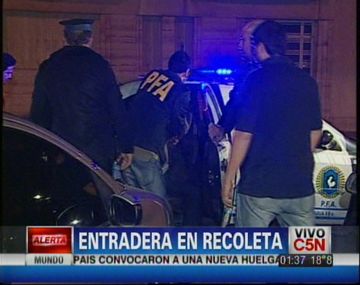 Otra entradera en Recoleta: hay un detenido