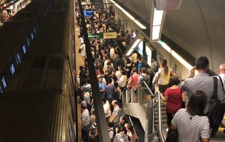 Línea H de subte - Crédito:&nbsp;@dadatina