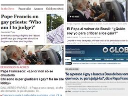 el mundo habla de las palabras del papa sobre los gay el mundo habla de las palabras del papa sobre los gay