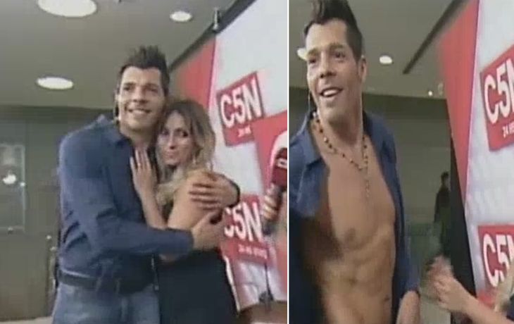 Marcela Tauro desnudó a su bailarín en televisión