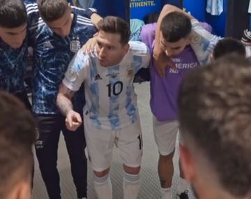 La emocionante arenga de Messi antes de la final con Brasil en el Maracaná
