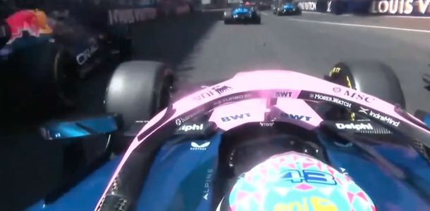 La brillante maniobra de Franco Colapinto para esquivar a Verstappen en la largada de Mónaco