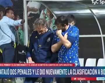 La ayuda a Chiquito Romero para atajar los penales que no se vio