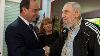 mira las fotos del encuentro entre fidel castro y el presidente de francia mira las fotos del encuentro entre fidel castro y el presidente de francia