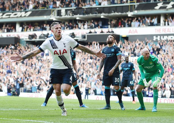 Con un gol de Lamela, Tottenham goleó al líder Manchester City