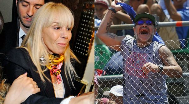 Claudia Villafañe y Diego Maradona