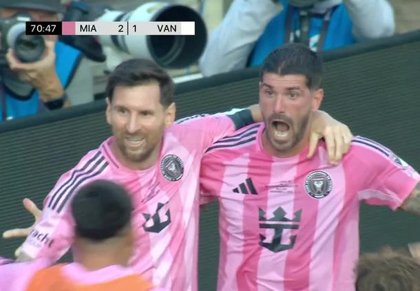 Con asistencia de Messi, Rodrigo de Paul marcó un golazo para el triunfo de Inter Miami en la final de la MLS