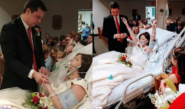 Heather se casó con su novio pocos días antes de morir