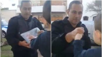 El gesto de Cristian se viralizó. El gesto de Cristian se viralizó.