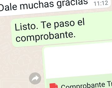 Estafador le pidió dinero por WhatsApp: se dio cuenta y el comprobante se viralizó