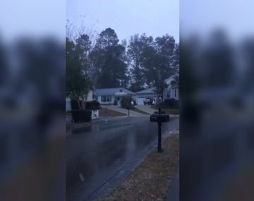 La nieve, aunque leve, sorprendió a los habitantes de Tallahassee