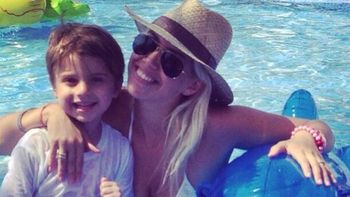 Nara y su hijo mayor, Valentino Nara y su hijo mayor, Valentino