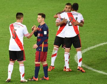 Messi enfrentó a River en el Mundial de Clubes 2015