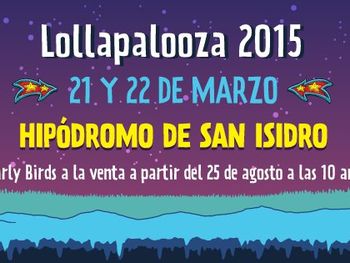 Las entradas del Lollapalooza, a la venta desde el lunes
