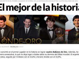 el mundo alaba a lionel messi por el balon de oro el mundo alaba a lionel messi por el balon de oro