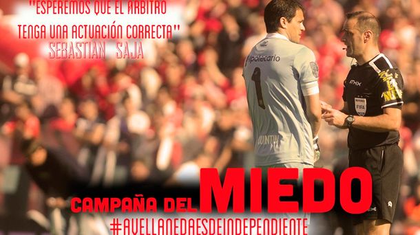 Independiente calienta el clásico ante Racing con La campaña del miedo