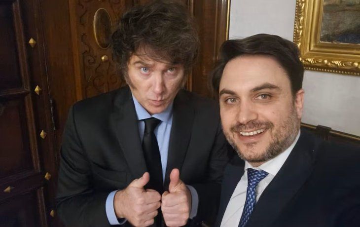 Javier Milei y Ramiro Marra