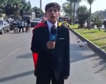 Pol Deportes: el joven peruano que relató la final de la Libertadores desde un cerro y se volvió viral