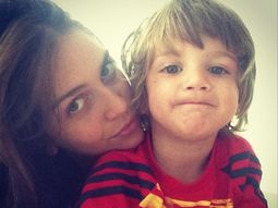 La modelo se mostró orgullosa de sus sobrinos La modelo se mostró orgullosa de sus sobrinos