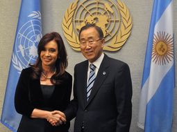 nueva york: la presidente se reunio con ban ki-moon nueva york: la presidente se reunio con ban ki-moon